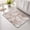 Brown, variant on Black Fronds Non Slip Bathroom Mat, Black Slate Leaf Plant Canvas Weave Texture Absorbent Bath Mat Rubber Backed Quick Dry Doormat Fit Under Door for Bathtub Shower Sink Kitchen 18"x30"