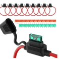 thumbnail image 1 of Portafusibles en Línea 12 AWG, Portafusibles en Línea ATO/ATC con Fusible de Cuchilla Mediana de 30 Amperios y 40 Amperios para Aplicaciones Marinas, Automotrices y de Automóviles, 1 of 1
