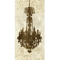 thumbnail image 2 of Dellal, Remy 9x14 Gold Ornate Wood Framed with Double Matting Museum Art Print Titled - Panneau Chandelier II, 2 of 4