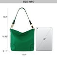thumbnail image 3 of Montana West Hobo Bags for Women Top Handle Satchel Shoulder Purse Bucket Handbag, Green, 3 of 7