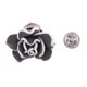 thumbnail image 4 of Broche de la flor de la boda Sunnimix Hecho a mano Gris, 4 of 8