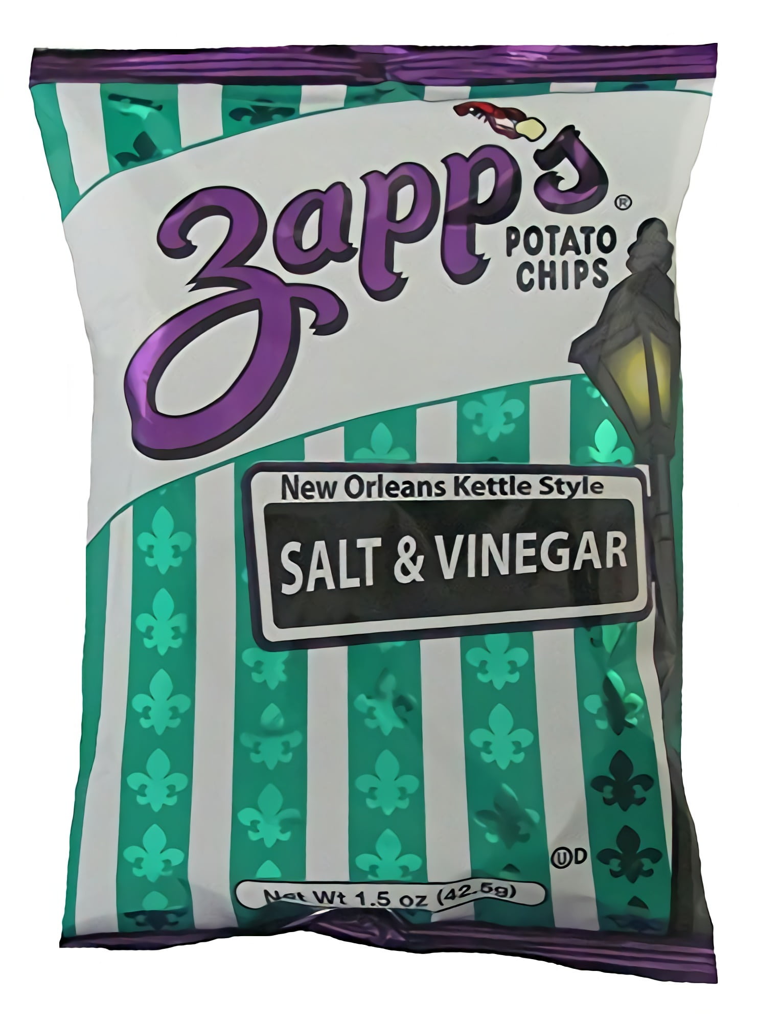 Zapp's New Orleans KettleStyle Potato Chips, Salt and Vinegar 30