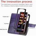 thumbnail image 2 of case for Samsung Galaxy Z Fold3 5G Wallet Case,3D Butterfly Embossing Slim Flip PU Leather with Magnetic Closure Credit Card Slots Holder Phone Cover for Samsung Galaxy Z Fold 3 Rhinestone Deep Purple, 2 of 7