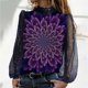 thumbnail image 3 of Blusa Casual Fridja Impreso Hilo Neto Lentejuelas Manga Larga Pulóver Tops, 3 of 6