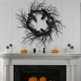 thumbnail image 5 of sruoe Halloween Decorations, Halloween Wreaths for Front Door, Artificial Wreaths, Indoor Outdoor Halloween Decor, Halloween Wreaths for Front Door, Halloween Simulation Bats Wreath, 5 of 5