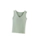 thumbnail image 1 of Minnieouse Ropa interior térmica para mujer, chaleco, Otoño Invierno, hogar, escuela, exterior, capa básica, cuerpo delgado, Tops cálidos, ropa interior Camisetas sin mangas Verde claro Minnieouse AP013513-04, 1 of 6