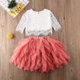thumbnail image 2 of Tout-petits Enfants Filles Princesse à Manches Longues Tops Tutu Jupe Tenues, 2 of 4