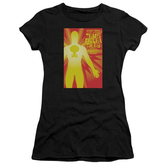 Star Trek Tng Season 3 Episode 25 Junior Women's Sheer T-Shirt Black