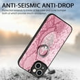 thumbnail image 6 of SaniMore Case for iPhone 14 Pro 6.1" 2022, Python Pattern Skin Lens All-inclusive 360 Degree Ratating Kickstand Anti-scratch Slim Lightweight Wireless Charging Fashion Luxury Shell, Pink, 6 of 12