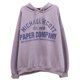 thumbnail image 1 of Sudadera con capucha de manga larga con estampado de letras moradas de moda para mujer, 1 of 2