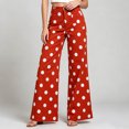 thumbnail image 2 of SJLDQY Wide Leg Jeans for Women High Waisted Trendy Denim Pants Polka Dot Stretchy Casual Denim Jeans with Pockets, 2 of 6