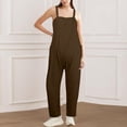 thumbnail image 2 of HBFAGFB Combinaison Femme Mode Décontractée Salopette Ample Gris Taille P, 2 of 4
