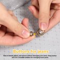 thumbnail image 4 of unbranded 30Ud Fijadores Para Cintura Jean Botón Pin Sin Ideal Para Ajuste De, 4 of 7