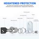thumbnail image 3 of Cabinet Lock Mailbox Lock Tubular Lock Replacement Rv Storage Lock Truck Tool Box Lock With Keys, 3 of 3