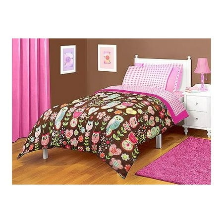 American Kids Bedding Owl Twin Full Microfiber Bedding Comforter