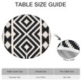 thumbnail image 4 of Boho Round Tablecloth with Mandala Floral Print – Elastic Fit, Washable, Wrinkle-Free, Anti-Slip, Ideal for Dining and Outdoor, 4 of 4