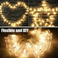 thumbnail image 2 of 20 LED Fairy String Lights With Photo Clips, Battery Operated, Starry Photo String Lights for Hanging Pictures, Fairy Twinkle Light for Bedroom Party Wall Wedding Decor, Warm light, 2 of 8