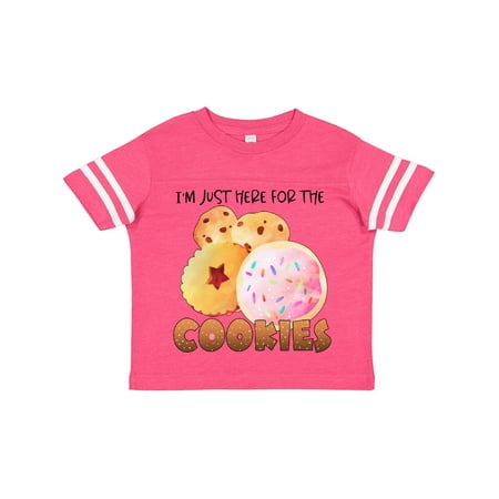 

Inktastic I m Just Here for the Cookies Gift Toddler Boy or Toddler Girl T-Shirt