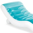 thumbnail image 3 of Intex: Splash Lounge - (56874EP) Teal & White Water & Pool Float, Inflatable, Built-In Cupholders, Heavy Duty Handles, Back Rest, Stylish & Comfortable Design, 3 of 5