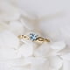 thumbnail image 1 of Anillo de corazón sencillo Huitan para mujer, bonitos anillos de dedo para mujer, regalo de cumpleaños romántico para novia, joyería de piedra de circón a la moda Dengxun unisex, 1 of 2