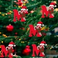 thumbnail image 3 of RBCKVXZ 26 Letter Ornaments Christmas Tree Decoration Personalized Christmas Letter Xmas Tree Hanging Pendant Alphabet Letters for Christmas Tree DIY Craft Christmas Gift (M), 3 of 6