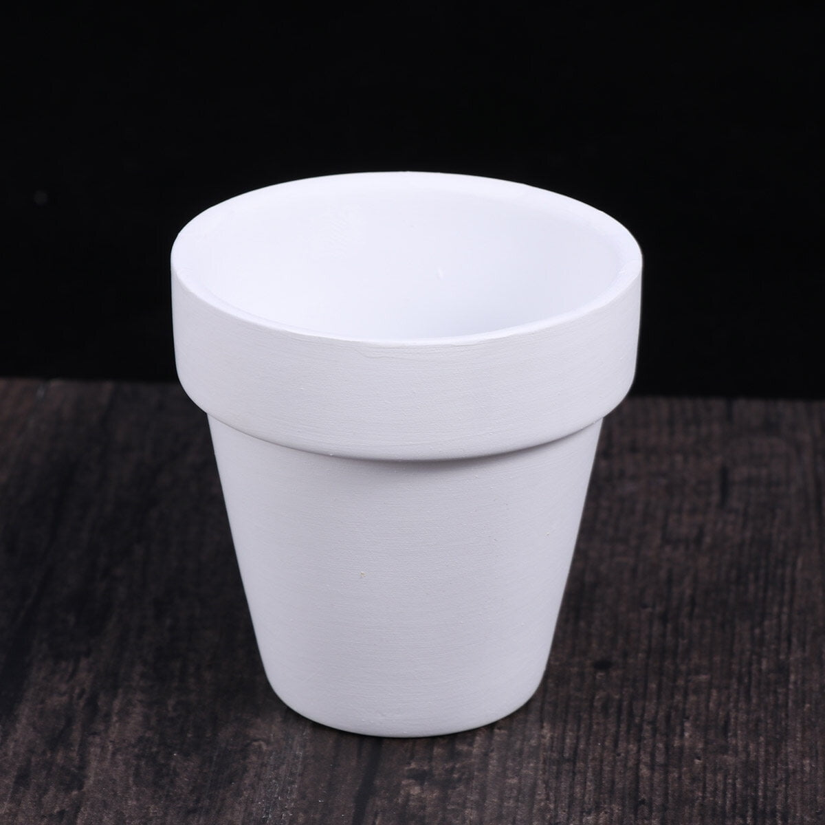 Phenofice Set of 5 White Craft Flower Pots for Gardening, Indoor and Outdoor Home Decoration