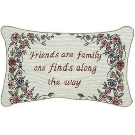 Manual Woodworkers & Weavers Friends are Family Decorative Throw Pillow - 12.5 x 8.5 in.