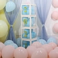 thumbnail image 3 of Balsa Circle 2 Pieces Clear with White 12-Inche Transparent Balloon Boxes Events Home Wedding Reception Centerpieces Decorations Supplies, 3 of 6