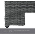 thumbnail image 5 of Grand Patio Indoor/Outdoor All-Weather Resin Wicker Coffee Dining Table with Adjustable Lift Top and Storage Shelf, Steel Frame, Gray, 5 of 7