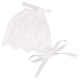 thumbnail image 1 of Accesorio para fotos de sombrero ajustable con cinta de seda y encaje para niña recién nacida (blanco), 1 of 8