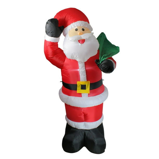 Northlight 8 ft. Animated Standing Santa Claus Christmas Yard Art
