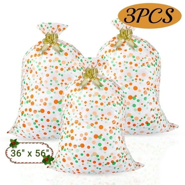 Extra Large Gift Bags Oversized Plastic Storage Bags Jumbo Wrapping Bags for Presents Birthday Christmas Party 36'' x 56'' 3 Pcs