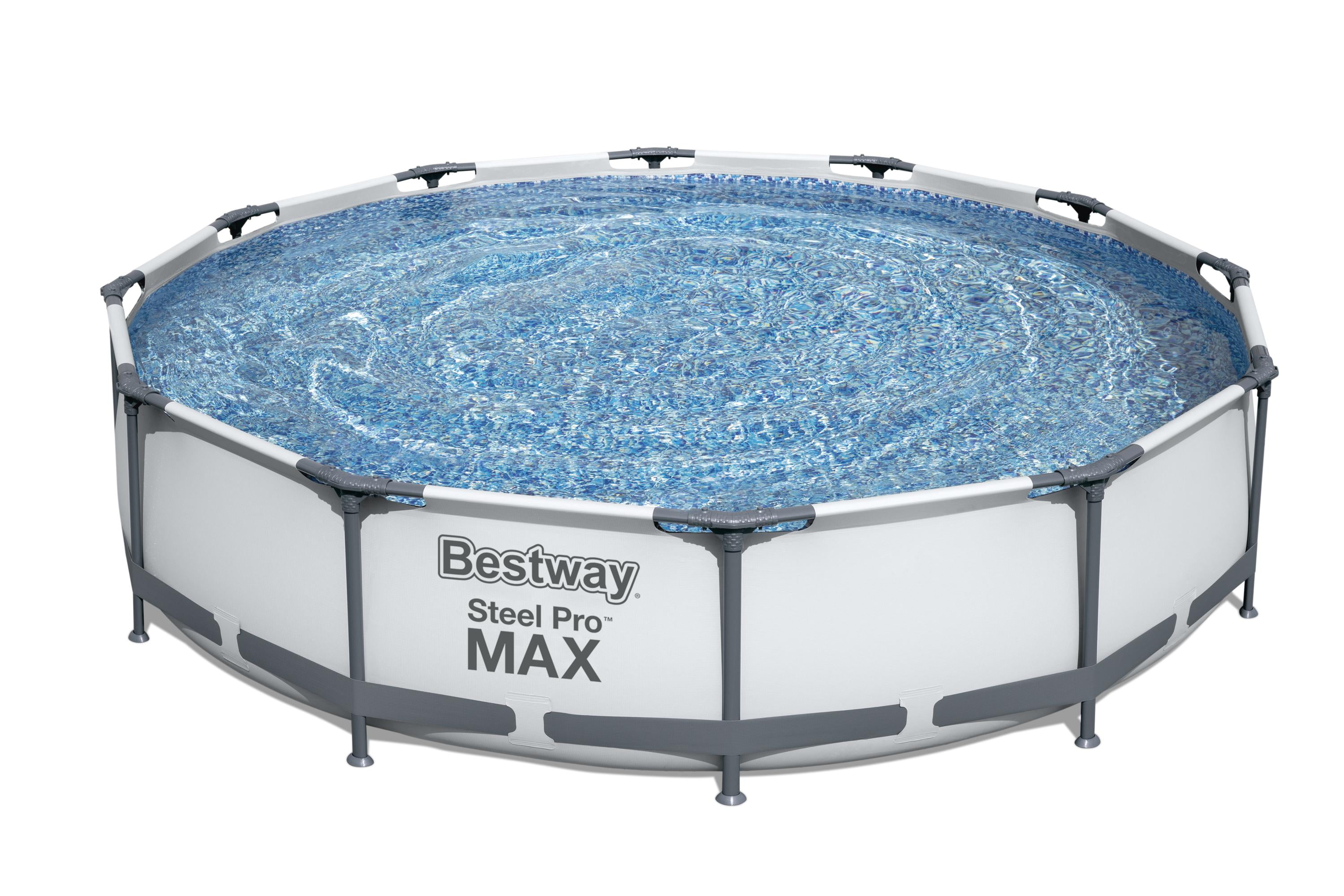Bestway Steel Pro Max 12ft X 30in Frame Round Above Ground Swimming 