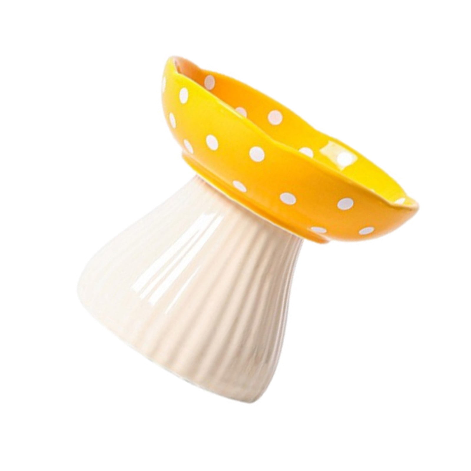 Elevated Feeder Bowl Slows Down Feeding Dish Pet Dog Bowl Cartoon Mushroom Elevated Pet Bowl