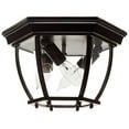 thumbnail image 1 of Acclaim 5602BK Flush Mount Collection 3-Light Ceiling Mount Outdoor Light Fixture, Matte Black, 1 of 1