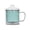 Green, variant on 12oz Double Wall Glass Mug with Lid Handle Borosilicate Mug