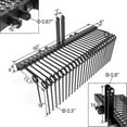 thumbnail image 7 of Acekid 60 Inch Pine Straw Needle Rake, 3 Point Landscape Rake, Powder Coated Steel Spring, Tow Behind Rake Tractor Attachment, Cat 0 & Cat 1, for Leaves, Straw, Grass, 7 of 7
