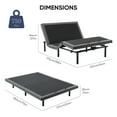 thumbnail image 3 of edx Adjustable Bed Frame, Individually Tilting Head and Foot with 2 USB Ports, Wireless Remote, Quiet Motor, Full Size, 3 of 9