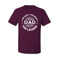 thumbnail image 2 of Wild Bobby,Dad Man Myth Legend Funny Dad Uncle Papa Granpa Dad Gift, Father's Day, Men Graphic Tees, Maroon, Small, 2 of 3