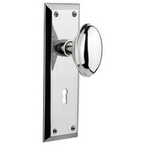 Nostalgic Warehouse Nykhom_Sd_Kh Homestead Solid Brass Single Dummy Door Knob - Chrome