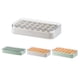 thumbnail image 5 of Injueey Molde de esfera de cubitos de hielo, bandeja reutilizable antiadherente de múltiples rejillas, máquina para hacer vino y frutas, moldes para Cocina y Comedor cuadrado blanco Injueey HA063057-01B, 5 of 6