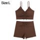 thumbnail image 2 of Traje de baño vintage de dos piezas para mujer, bikini retro de cintura alta fruncido con cuello halter y trajes de baño inferiores para mujer, 2 of 5