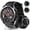 Metallic Black, variant on Smart Watches for Men (Answer/Make Call), 1.53" HD Military Smartwatch, 50+ Days Extra-Long Battery Life Fitness Tracker, Flashlight/110+Sports/Sleep Monitor/IP68 Waterproof Android Ios