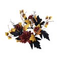 thumbnail image 2 of BESEW7 Fall Wreath, Artificial Maple Leaf Garland for Halloween Party Decor and Candle Holder, Modern Farmhouse Decoration for Living Room Entryway, 2 of 8