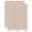 Brown, variant on Shred Border Top Bottom Sticker Set - Light Blue - Gloss Finish - 1.25" Mini