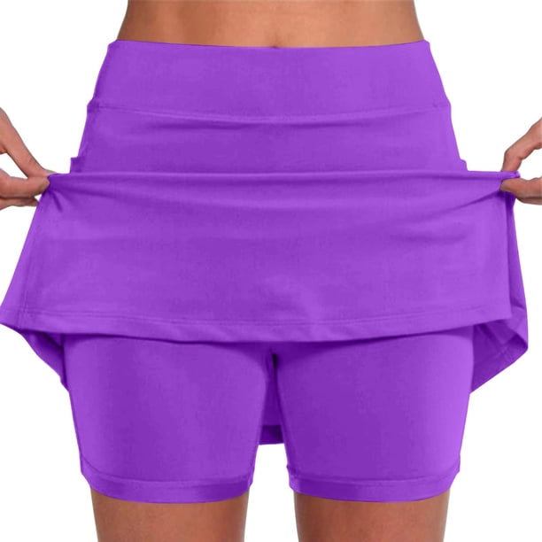 Culottes de Yoga SCZ Elásticos para Mujeres Pantalones Cortos Atléticos Color Sólido Talla 4XL