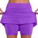 thumbnail image 1 of Culottes de Yoga SCZ Elásticos para Mujeres Pantalones Cortos Atléticos Color Sólido Talla 4XL, 1 of 8