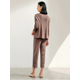 thumbnail image 3 of Miyake Primavera/Verano Nuevo Conjunto Casual de Camiseta de Manga Larga con Cuello en V Suelto Plisado de Alta Gama para Mujer de Miyake, 3 of 4