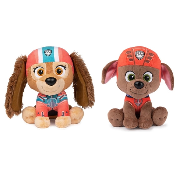 Paw Patrol Embroidered Plush Bundle of 2, 6 inch Zuma And Liberty