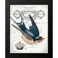 thumbnail image 2 of Babbitt, Gwendolyn 20x24 Black Modern Framed Museum Art Print Titled - French Swallow II, 2 of 5